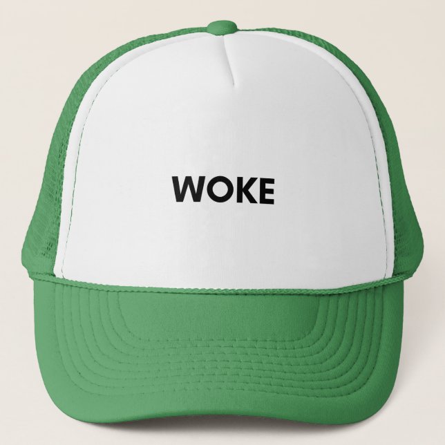 woke trucker hat (Front)