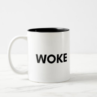 woke Two-Tone coffee mug