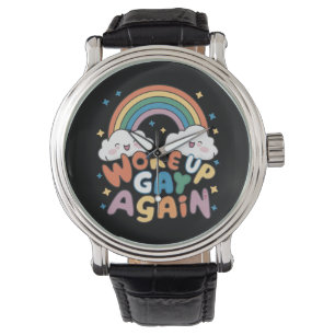 Woke Up Gay Again LGBT Pride Month Groovy  Watch