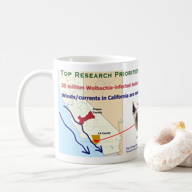 Wolbachia Culex Bulbuls Mug by RoseWrites (With Donut)