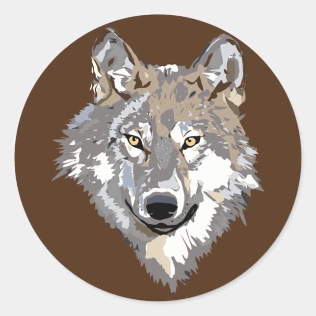 wold face stickers (Front)