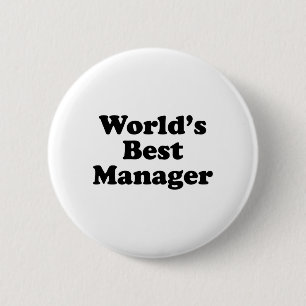 Wold's Best Manager 2 Inch Round Button