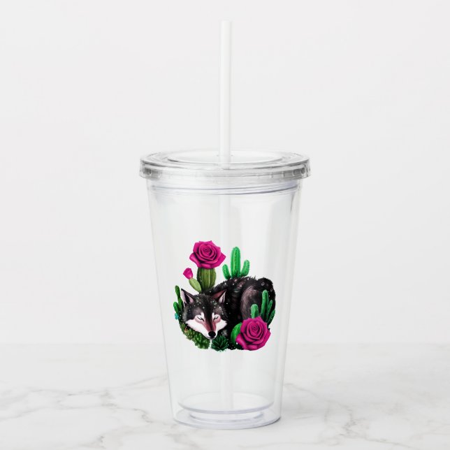 Wolf24: Acrylic Tumbler (Front)