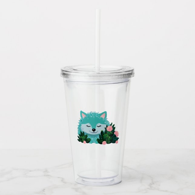 Wolf28: Acrylic Tumbler (Front)
