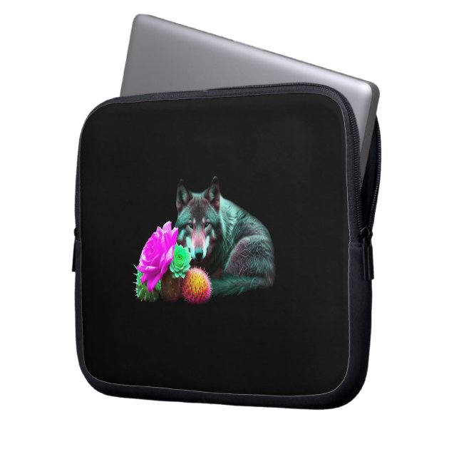 Wolf29: Laptop Sleeve (Front Left)