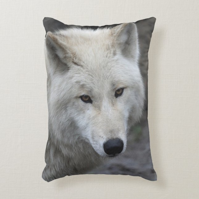 Wolf_015 Accent Pillow (Front(Vertical))