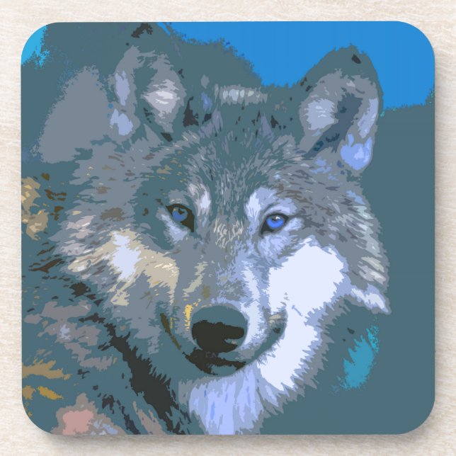 Wolf 034 coaster (Front)