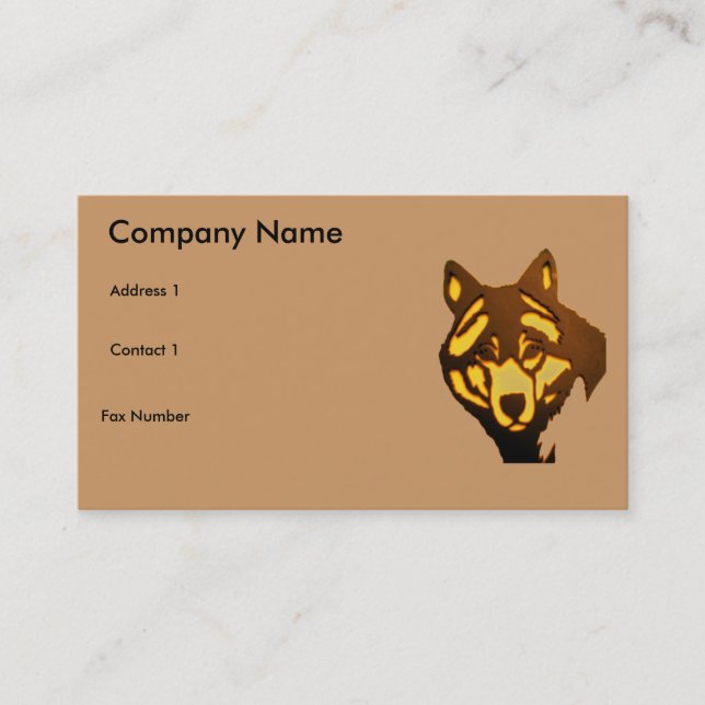 Wolf 1, Business Card (Front)