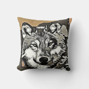 Wolf 2014-0966 throw pillow