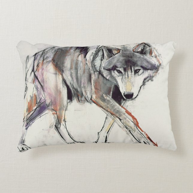 Wolf Accent Pillow (Front)