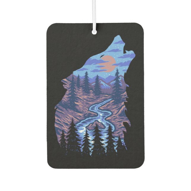 Wolf Air Freshener (Front)