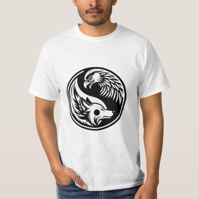 WOLF AND EAGLE  T-Shirt (Front)