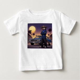 Wolf And Lowrider Baby T-Shirt