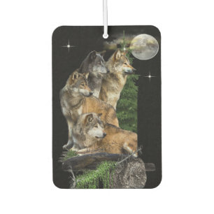 Wolf and Moon Air Freshener