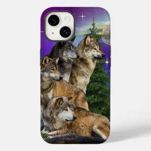 Wolf and Moon Case-Mate iPhone 14 Case