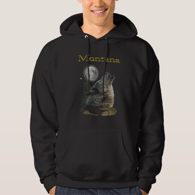 wolf and moon hoodie (Front)