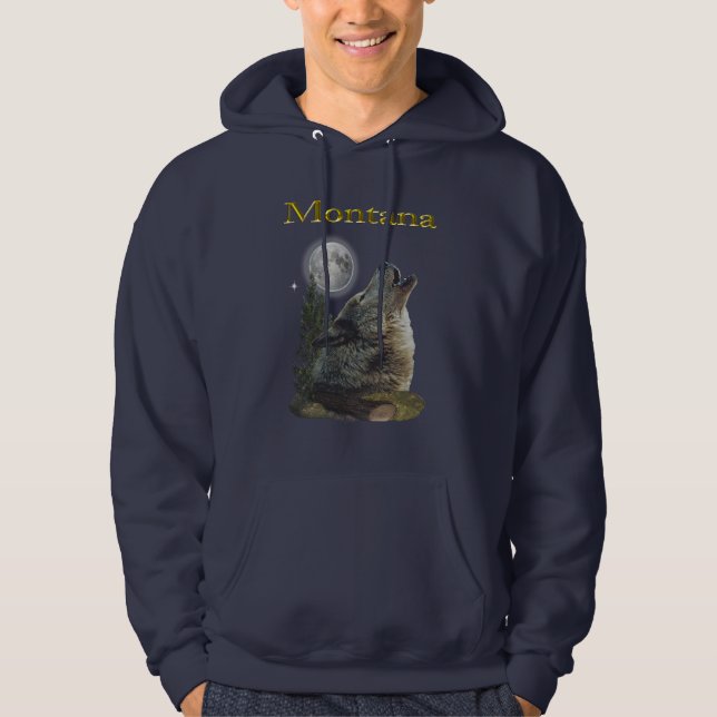 wolf and moon hoodie (Front)