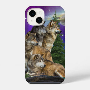 Wolf and Moon iPhone 14 Case