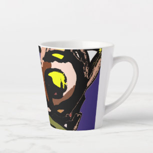 Wolf and Moon Latte Mug
