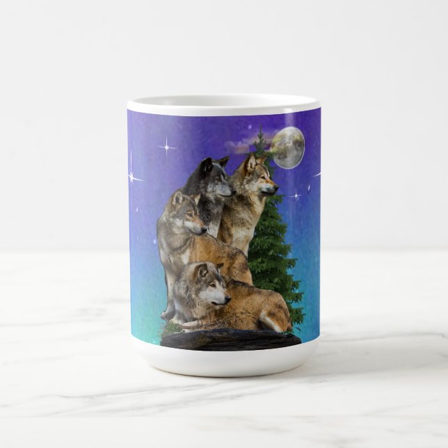Wolf and Moon Magic Mug (Center)