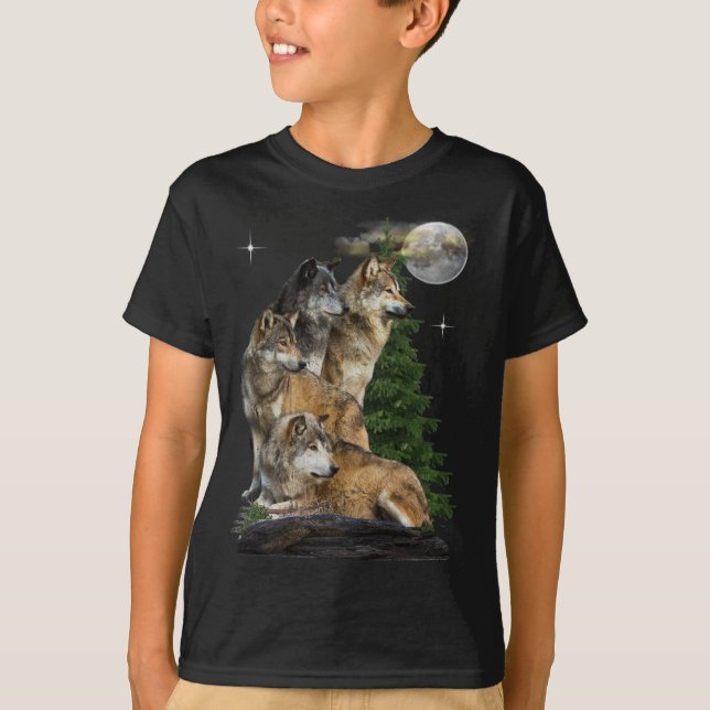 Wolf and Moon T-Shirt (Front)