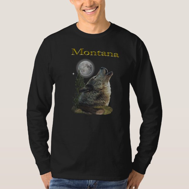 wolf and moon T-Shirt (Front)