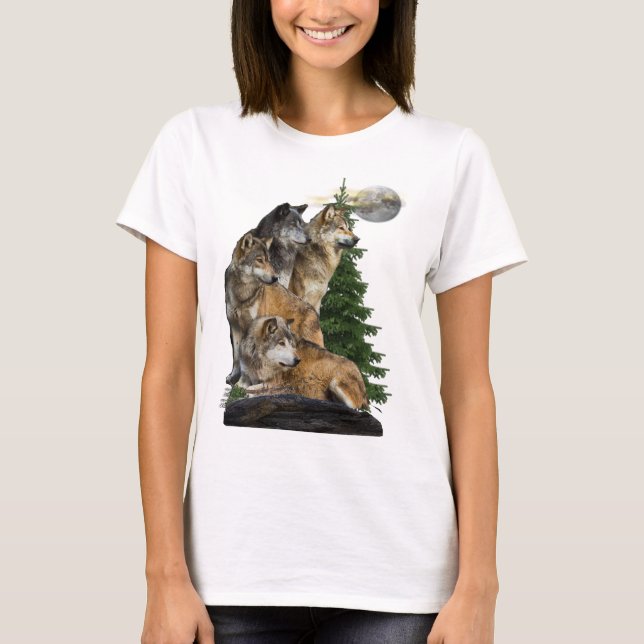 Wolf and Moon T-Shirt (Front)