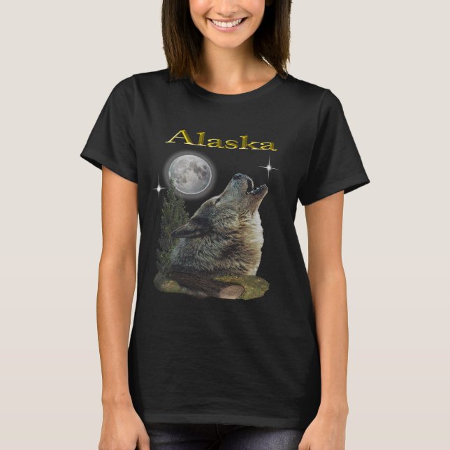 wolf and moon T-Shirt (Front)