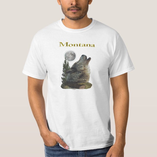 wolf and moon T-Shirt (Front)