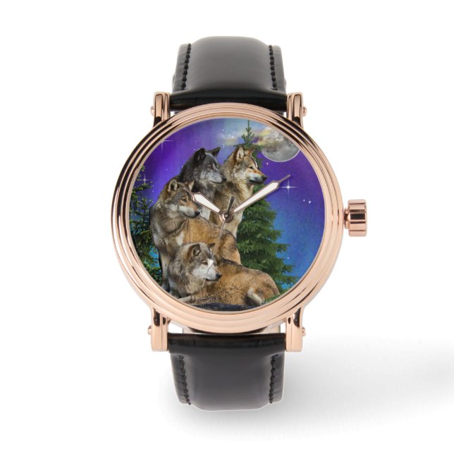 Wolf and Moon Watch (Front)