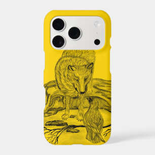Wolf and Raven black and yellow design
