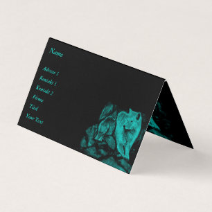 Wolf and Raven in the Night Business Card