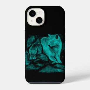 Wolf and Raven in the Night iPhone 14 Case