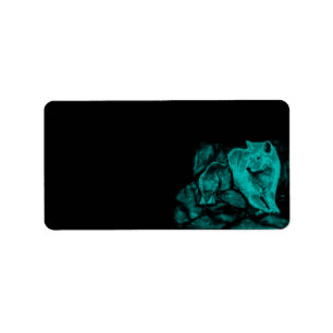 Wolf and Raven in the Night Label