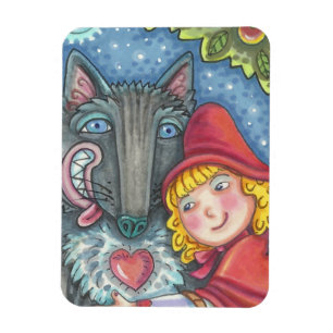 Wolf And Red Riding Hood MAGNET *Customize