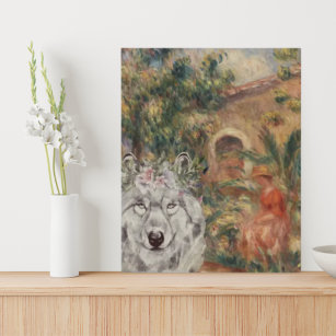 Wolf and Renoir's Farmhouse Faux Canvas Print