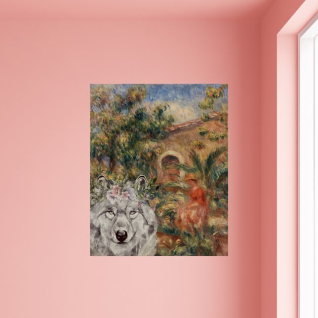 Wolf and Renoir's Farmhouse Painting Poster (Creator Uploaded)