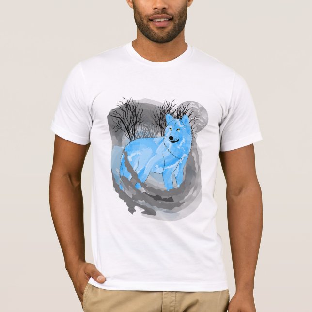 Wolf And The Moon T-Shirt (Front)