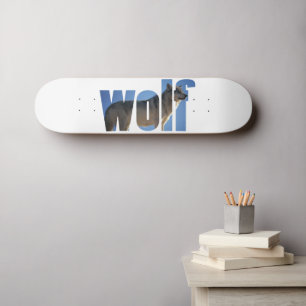 Wolf Animal Simple Modern Blue Sky Photograph Skat Skateboard
