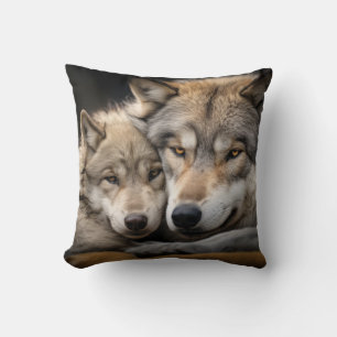 Wolf Animal Wild Beauty Freedom Wilderness Art Throw Pillow