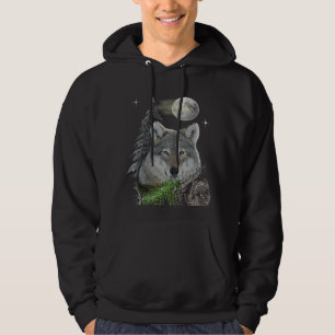 Wolf art hoodie