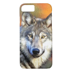 Wolf Art Painting Image iPhone 8/7 Case