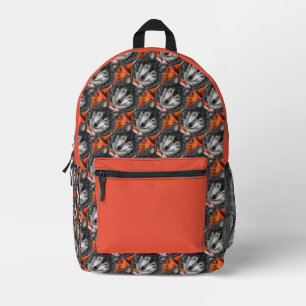  Wolf Art Printed Backpack