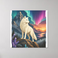 Wolf Art Stretched Canvas Wall Art