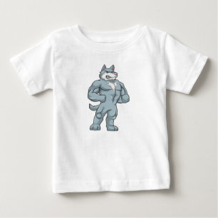 Wolf as Bodybuilder extreme Baby T-Shirt