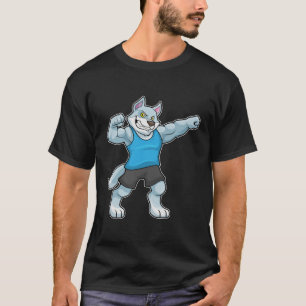 Wolf as Bodybuilder with big Upper arms T-Shirt