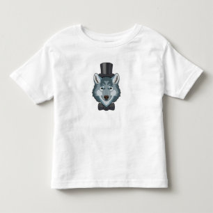 Wolf as Groom with Bow Toddler T-shirt