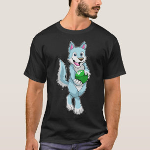 Wolf at Bowling with Bowling ball T-Shirt