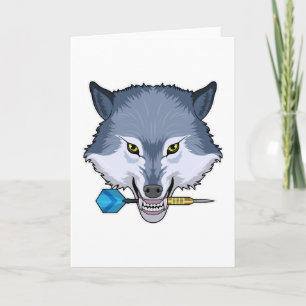 Wolf at Darts with Dart Card