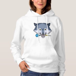 Wolf at Darts with Dart Hoodie